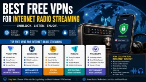 Best Free VPNs for Internet Radio Streaming in 2026: Why Millions of Listeners Are Turning to Virtual Networks 3 Best Free VPN for Internet Radio Streaming