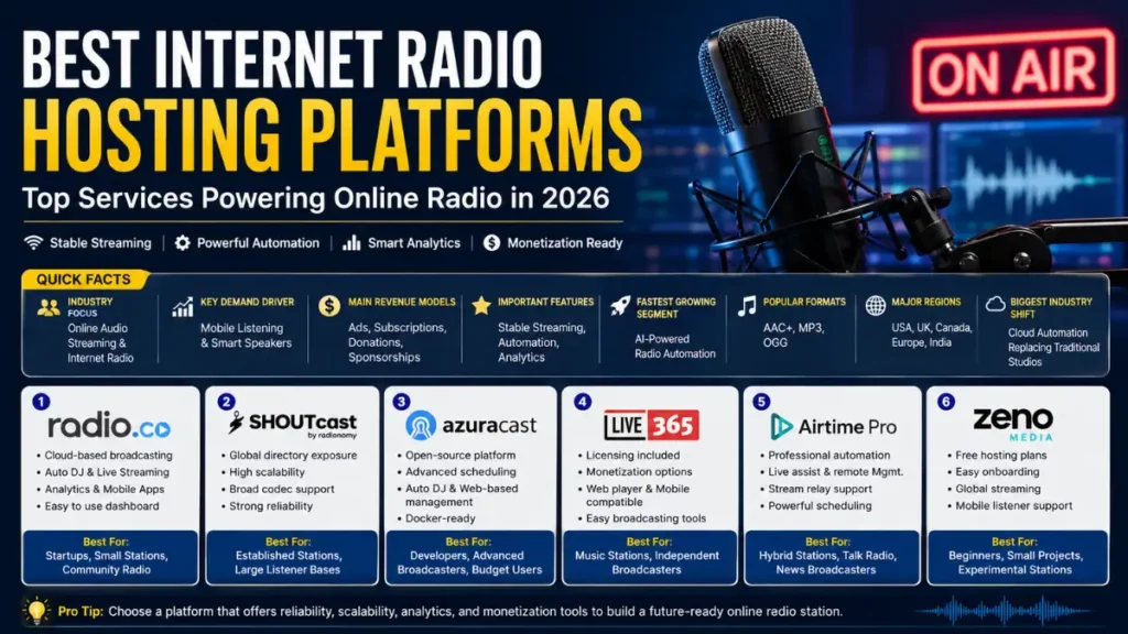 Best Internet Radio Hosting Platforms