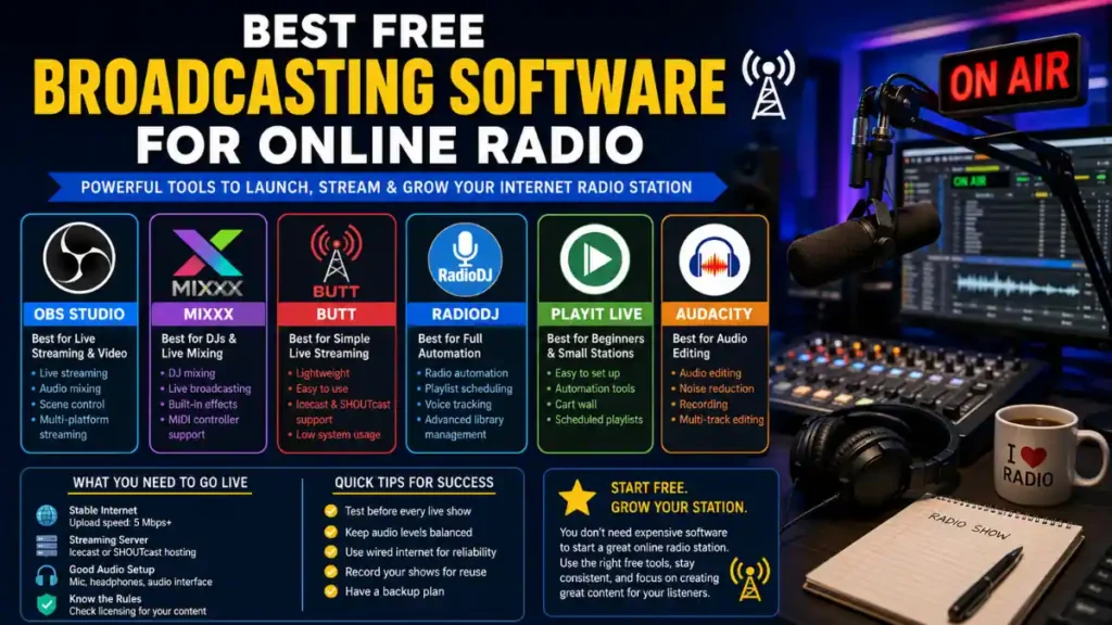 Best Free Broadcasting Software for Online Radio 1 Free Broadcasting Software