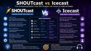 SHOUTcast vs Icecast Comparison 4 SHOUTcast vs Icecast Comparison